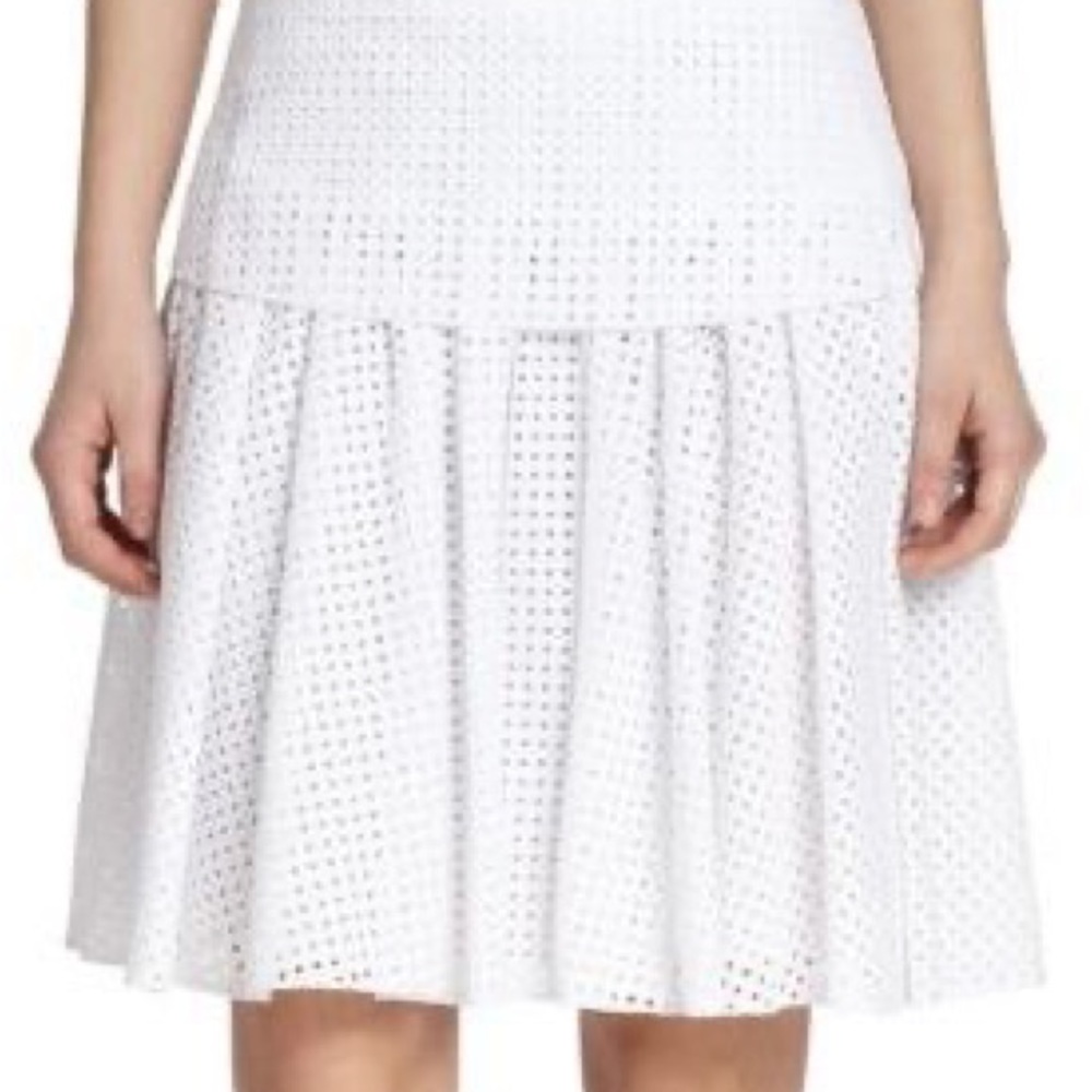 Rag & Bone White Lakewood Perforated Cotton Mini Skirt - Picture 16 of 16